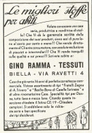 Tessuti GINO RAMMA Le Migliori Stoffe Per Abiti - Pubblicità 1940 - Adv. - Reclame