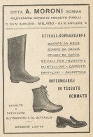 Scarpe Da Neve A. MORONI - Pubblicità 1932 - Advertising - Reclame