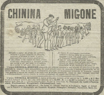 CHININA MIGONE - Pubblicità 1910 - Advertising - Werbung