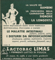 Fermenti Lattici Lactobac LIMAS - Pubblicità 1939 - Advertising - Werbung