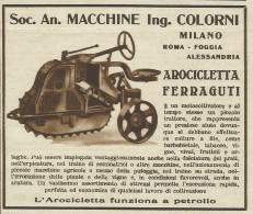 Motocoltivatore AROCICLETTA FERRAGUTI - Pubblicità 1936 - Advertising - Reclame