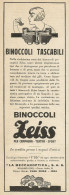 Binoccoli Tascabili CARL ZEISS - Pubblicità 1932 - Advertising - Publicités