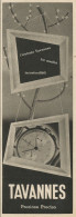 TAVANNES Orologio Prezioso Preciso - Pubblicità 1943 - Advertising - Publicités