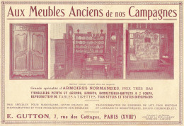 E. GUTTON Aux Meubles Anciens De Nos Campagnes - Pubblicità 1929 - Adv. - Publicités