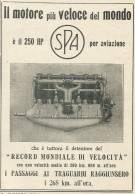 Motore Per Aviazione SPA 250 HP - Pubblicità 1918 - Advertising - Reclame