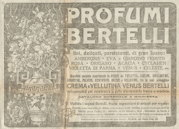 Profumi BERTELLI - Pubblicità 1916 - Advertising - Pubblicitari