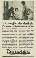 Dentifricio PEPSODENT - Pubblicità 1929 - Advertising - Reclame