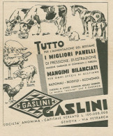 Mangimi Gaslini - Genova - Pubblicità 1937 - Advertising - Publicités