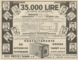 Apparecchi Fotografici Kodak - Pubblicità 1934 - Advertising - Reclame