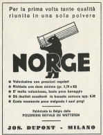 Polvere Da Sparo NORGE - JOS. DUPONT - Pubblicità 1961 - Advertising - Reclame