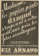 ARNAUD Collections - Paris - Pubblicità 1929 - Advertising - Reclame