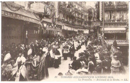 65 - Congrès Eucharistique Lourdes 1914 - La Procession - Boulevard De La Grotte - Lourdes