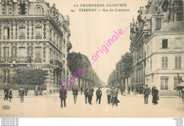 51.  EPERNAY .  Rue Du Commerce .  CPA Animée ; - Epernay