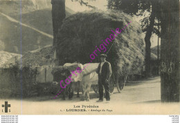 65.  LOURDES .  Un Attelage Du Pays (attelage De Boeufs ) . - Lourdes