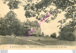 78.  MEULAN .  ECQUEVILLY . Le Château De Romainville Vu Du Parc . - Meulan