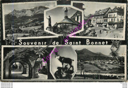 05.  SAINT BONNET EN CHAMPSAUR . Souvenir . CP Multivues . - Autres & Non Classés