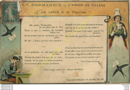 En Normandie . L'AMOUR AU VILLAGE .  La Lettre à La Fiancée . - Other & Unclassified