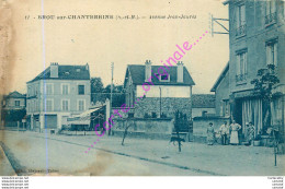 77. BROU Sur CHANTEREINE .  Avenue Jean-Jaurès .  CPA Animée . - Other & Unclassified