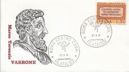 Fdc Rodia: VARRONE (1974); No Viaggiata; Annullo Filatelico Roma - FDC