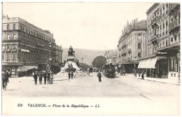 26 - VALENCE - Place De La République - Train Vapeur - Valence