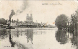 78 - MANTES - Les Bords De La Seine   Bateau à Vapeur   * - Other & Unclassified