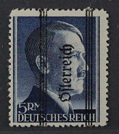 Österreich  696 II PF II **  Hitler 5 RM  PLATTENFEHLER, Fotobefund, KW 700,- € - Nuovi