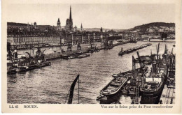 76 / ROUEN - Vue Sur La Seine Prise Du Pont Transbordeur - Rouen