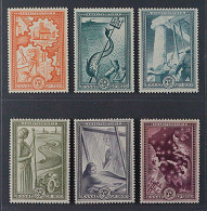 1951, GRIECHENLAND 582-87 ** Marshall Plan, 6 Werte Komplett, Postfrisch, 240,-€ - Nuovi