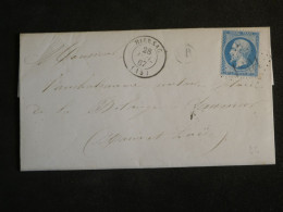 DO11 FRANCE  BELLE LETTRE  1867 HIERSAC    +N°22  +AFF. INTERESSANT+++ - 1849-1876: Periodo Classico