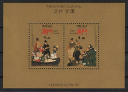 1991 MACAU / MACAO Bl. 18 ** Block Kulturaustausch Japan, Postfrisch 30,-€ - Unused Stamps