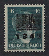 Lokalausgabe NETZSCHKAU 10 I ** Hitler 16 Pfg. Aufdruck Type 1, Geprüft 110,-€ - Mint