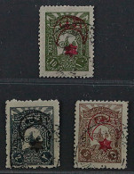 1914, TÜRKEI 305 I K, Sechsstrahlen-Stern 5 Pa. Platte I, Aufdruck KOPFSTEHEND - Used Stamps