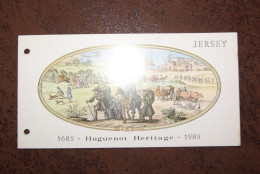 6 Timbres Thème Huguenot Héritage 1685-1985 (1985) - Jersey