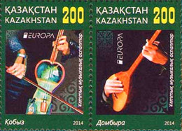 2015 880 Kazakhstan EUROPA Stamps 2014 - Musical Instruments MNH - Kazachstan