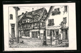 AK Michelstadt I. Odw., Altes Haus Von 1557 In Der Grossen Gasse  - Michelstadt