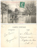 95 - LA ROCHE-GUYON - Pendant Les Inondations (1ere Février 1910) - La Promenade Du Quai  - La Roche Guyon