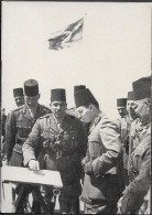 Egypt King Farouk I Army Military Maneuvers Suez Canal Old Card 1938. - Suez