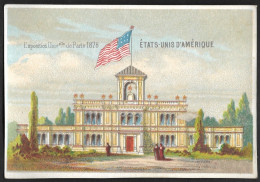 Chromo Dos Vierge - Exposition Universelle De Paris 1878 - Pavillon ETATS UNIS D'AMERIQUE - Otros & Sin Clasificación