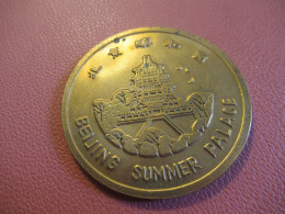 Médaille De Table  Souvenir/ Chine / BEIJING Summer Palace/ Bronze / Vers 1980            MED502 - Other & Unclassified