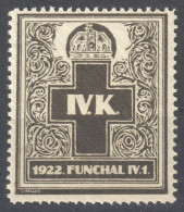 Deeath IN MEMORIAM King Emperor Karl CHARLES 1922 Austria Hungary Label Cinderella Vignette FUNCHAL Portugal - Andere & Zonder Classificatie