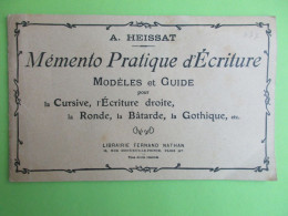 Mémento Pratique D'Ecriture (A. Heissat) éditions Fernand Nathan De 1960 - Ohne Zuordnung