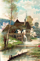 Grande Image Chromo Début XXe S. - Le Moulin - Andere & Zonder Classificatie