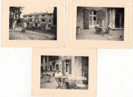 3 Photos -  Saint - Rémy De Provence  -  Le Chateau De Roussan -  1956. - Places