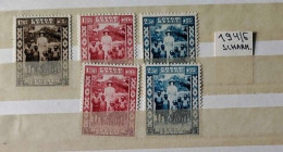 Congo Belge - 194/196 + 195/196 - Reine Astrid - 1936 - MH - Neufs