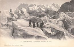 74-CHAMONIX TRAVERSEE DE LA MER DE GLACE-N°T5276-C/0269 - Chamonix-Mont-Blanc