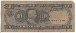 El Banco Central De Reserva De El SALVADOR  Diez Colones  (1988) - El Salvador