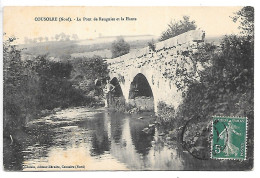 Cpa...Cousolre...(nord)...le Pont De Reugnies Et La Hante...1910...animée... - Altri & Non Classificati