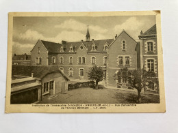 Carte Postale Ancienne Maine Et Loire 49 Institution De L’immaculée Conception Angers Ancien Bâtiment Cours Clocher - Angers