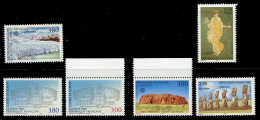 FRANCE UNESCO Timbres Service, Conseil Europe Parc National Uluru, Ile De Pàques, Pompei, Galciares, Palais Droits Homme - Nuovi