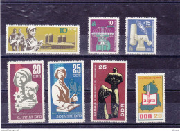 RDA 1967 Yvert 951-954 + 989 + 1008 + 1030 NEUF** MNH Cote 5,70 Euros - Ungebraucht